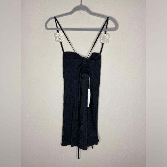 NWT For Love & Lemons Janet Mini Black Dress Size XS - Picture 10 of 13
